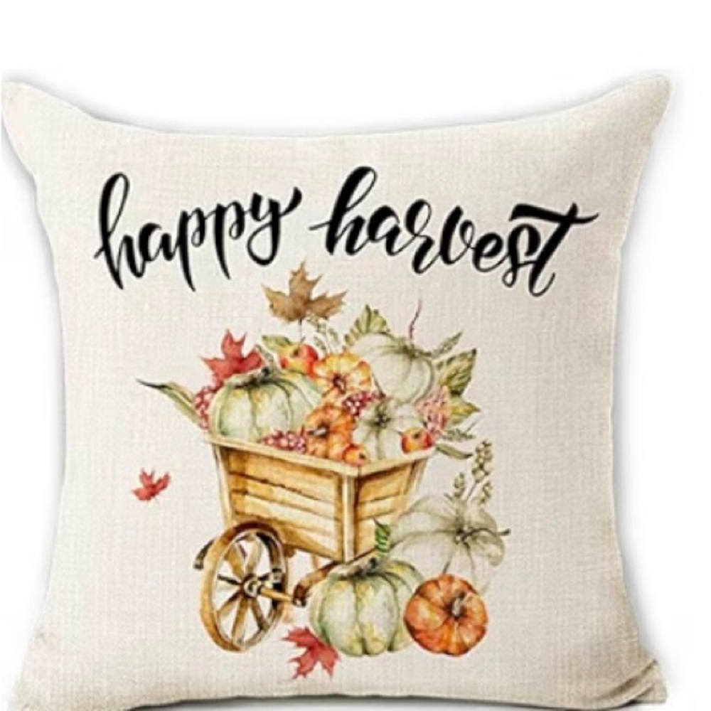 3/$12 Happy Harvest Decorative Pillow Cover.
